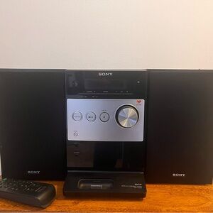 Sony Black and Silver Boombox